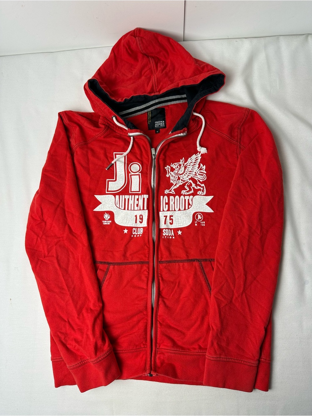 Jack & Jones "Authentic Roots" zip-up hoodie